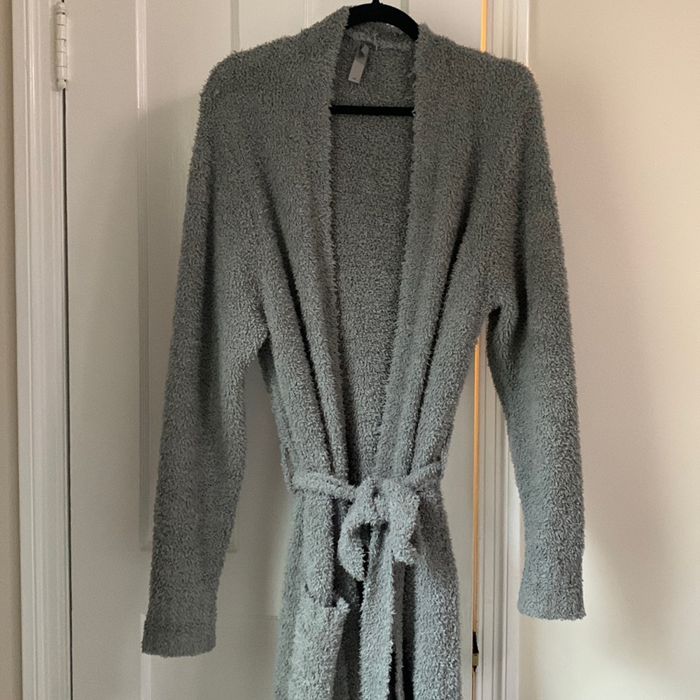 Skims Cozy Knit Robe S - Smoke